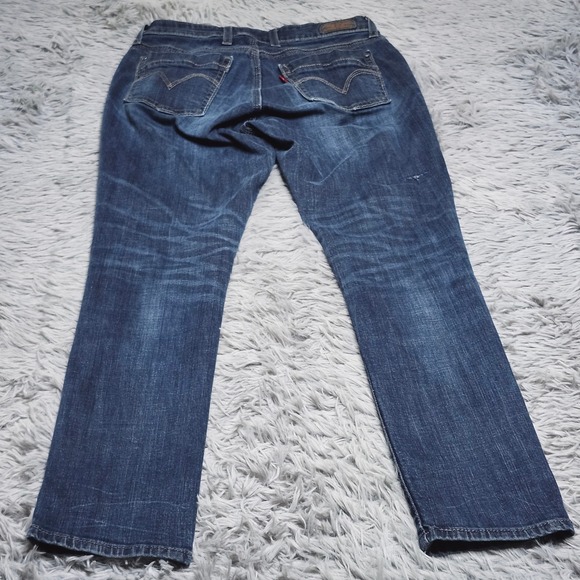 Levis 529 Jeans Womens Size 28x30 Curvy Skinny Leg Blue Denim Mid‎ Rise W28 L30 - Picture 2 of 15